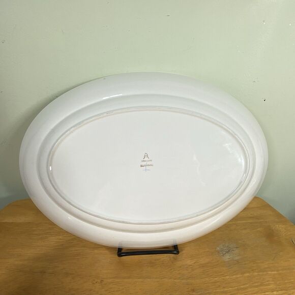 Aluminia 15-inch Serving Plater Susanne Confetti Design Royal Copenhagen Denmark - Picture 3 of 7